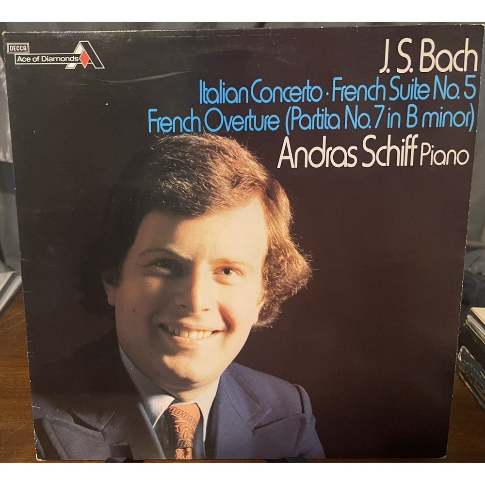 JS Bach Andras Schiff Italian Concerto Vinyl Record 1979 Decca SDD-R 564 LP NM